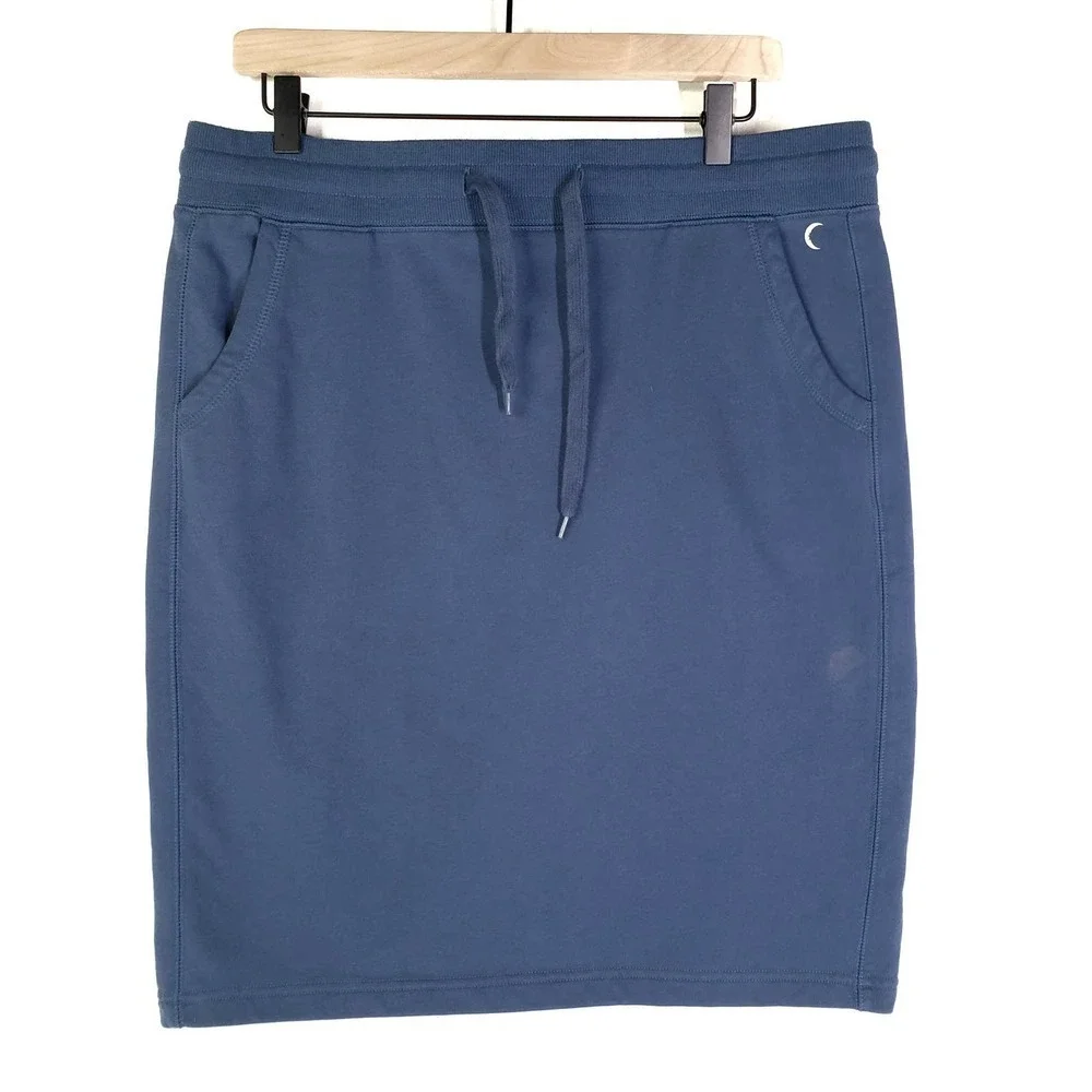 Zyia Active Take Me Anywhere‎ Skirt XXL Blue Knit